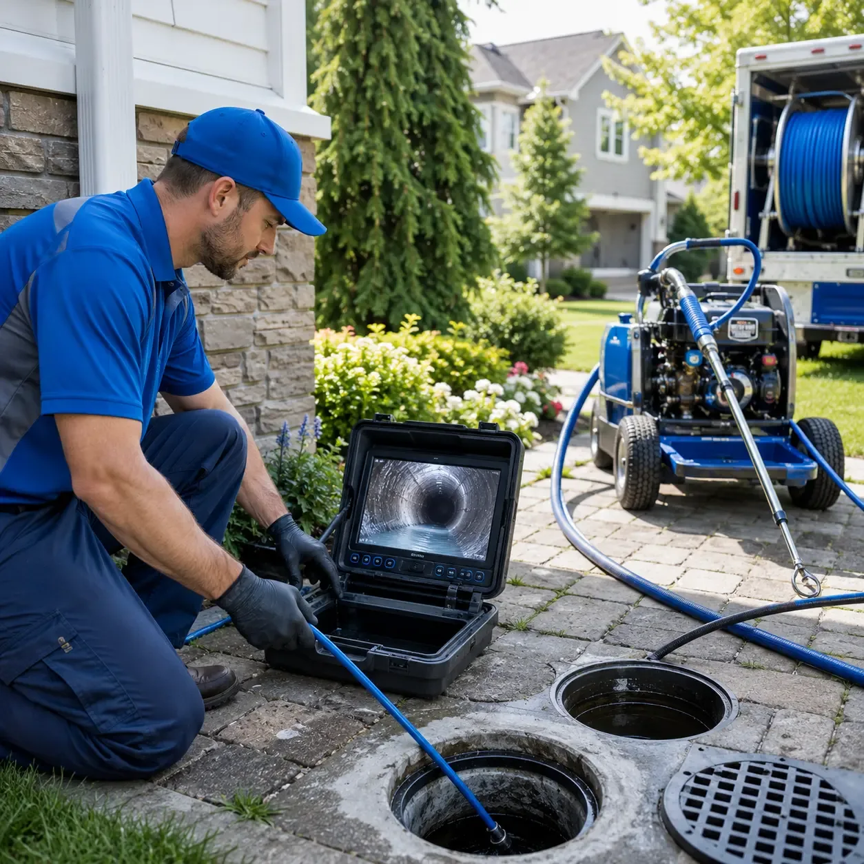 Outdoor drain cleaning professionals serving Sharon, PA