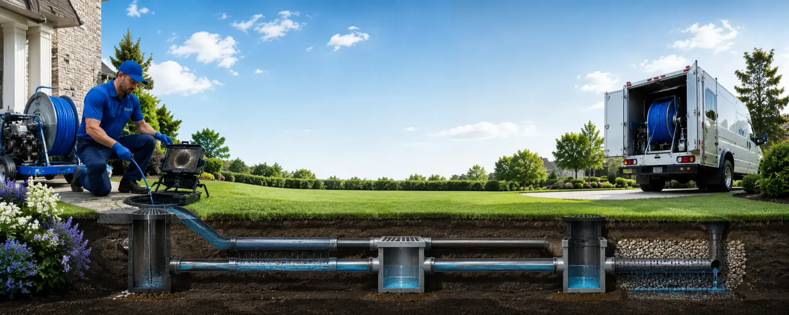 Outdoor drain cleaning information for Sharon, PA